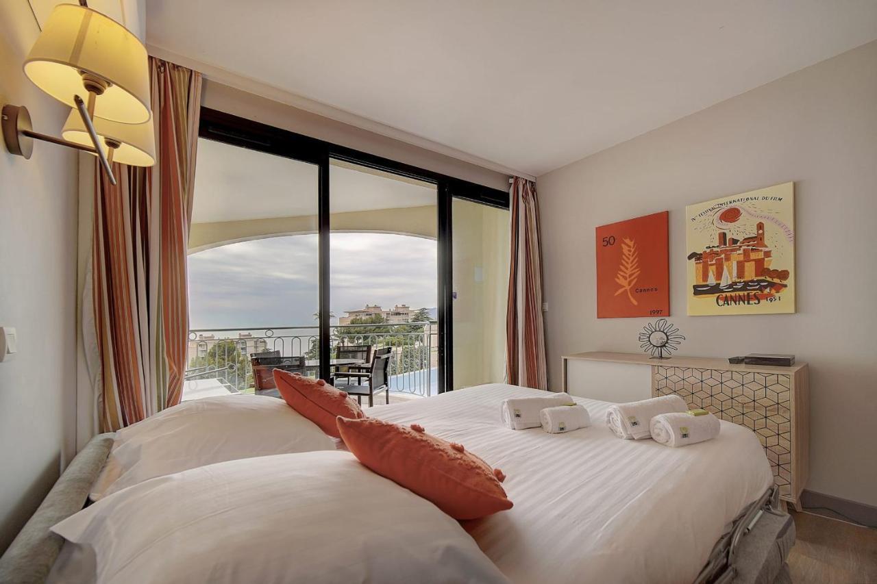 Immogroom - 2 Rooms Sea View - Swimming Pool - Terrace - Parking - Ac Cannes Exterior foto